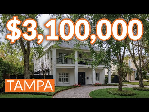 Inside a $3,100,000 Colonial Brick Home In Golf View | 913 South Golf View Street, Tampa, FL