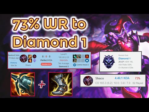 73% Winrate Shaco to Diamond 1 - 15 Minute Ranked [League of Legends] Full Gameplay - Infernal Shaco