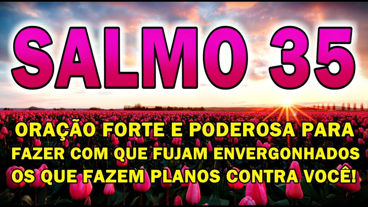 ((🔴))  SALMO 35 ORAÇÃO MUITO FORTE PARA FAZER COM QUE FUJAM ENVERGONHADOS OS QUE QUE TE PERSEGUEM!