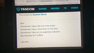 sesame street song with lyrics: take a rest (version 2)