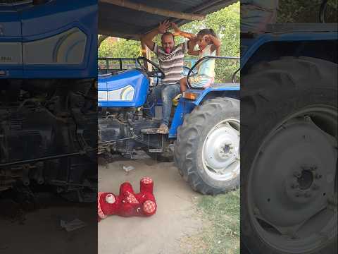 ये लड़की चल मेरे ट्रैक्टर से नीचे उतर क्या पापा ने टेडी के साथ सही किया कमेंट करें