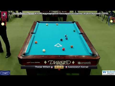 Thorpe William  USA -POL  Juszczyszyn Konrad Kremlin Cup 10-ball 2018.