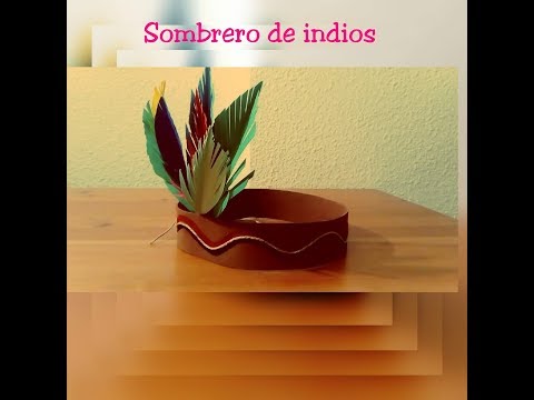 Como hacer un tocado de plumas de indio, manualidades fáciles