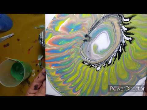 #20 Black hole/ acrylic pouring/fluid art