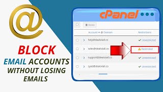 how to suspend an email account without losing the data (Restrict Email Access )