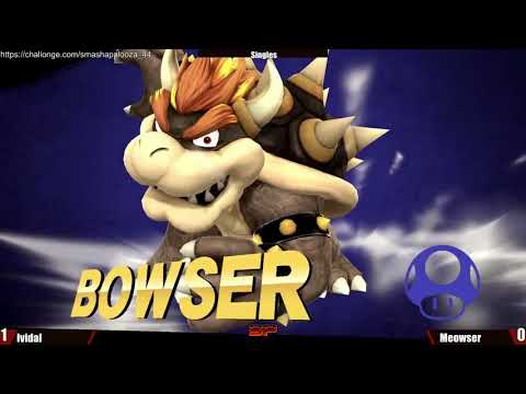 SmashaPalooza 44: Winners Semis - Ividal (Yoshi) vs Meowser (Bowser)