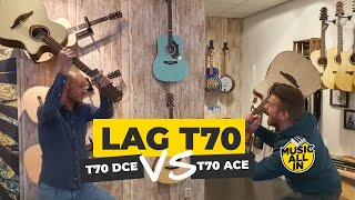 Video thumbnail for LAG T70DCE vs T70ACE productdemo Music All In by Music All In