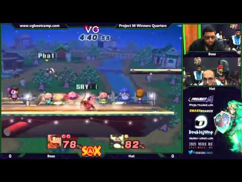 S@X 9/23/14 - Boss (Diddy Kong) vs Hat (Sheik) - Project M Winners Quarters - Smash PM