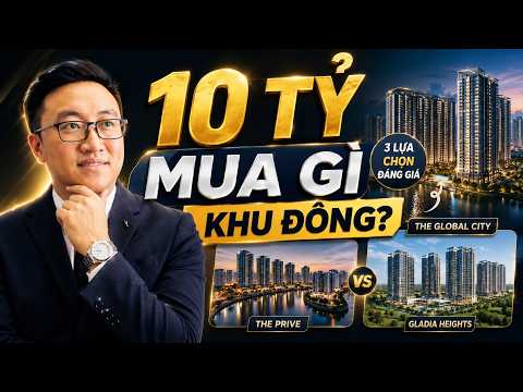 10 tỷ đầu tư căn hộ Khu Đông