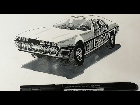 Thumbnail for -Quick drawing a 67 Lamborghini Marzal-----)- by Lamborghini Marzal