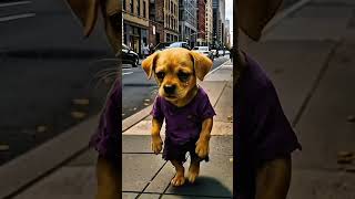 Finalmente, este cachorro teve sucesso.”