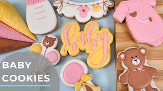 Beginner Baby Decorated Cookies | Step by Step Tutorial