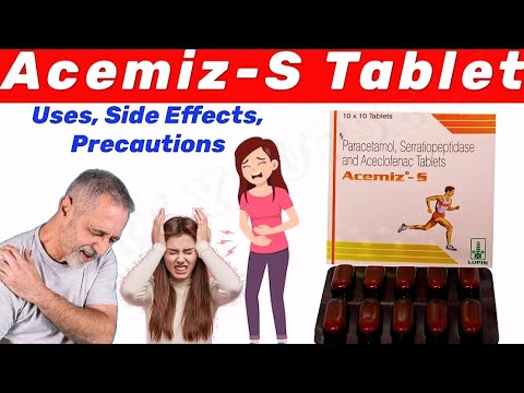 Acemiz S, Paracetamol, Serratiopeptidase & Aceclofenac Tablets at Rs  70/stripe, Amoxil in Surat
