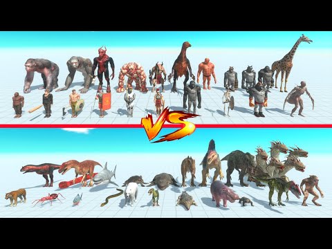 Bite Team vs Melee Team - Animal Revolt Battle Simulator
