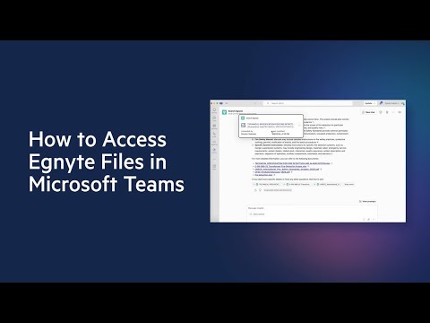 How to Search Egnyte Files on Microsoft Teams with Microsoft Copilot