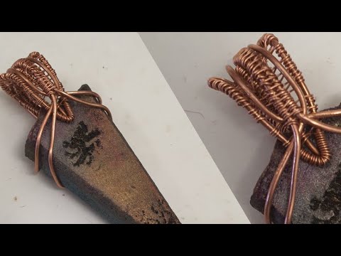 how to do a Wirework Bail on a front to back drill hole