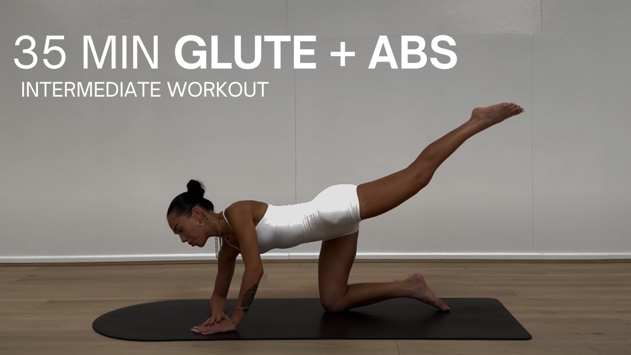 35 MINUTE POWER PILATES GLUTE AND AB SCULPT | At Home Pilates Work Out (no equipment required)