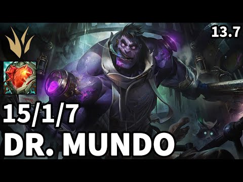 Dr. Mundo Jungle vs Karthus - EUW Master | Patch 13.7