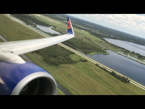 Sun Country Airlines Boeing 737-800 (Winglets) Takeoff from Orlando International Airport