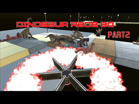 DINOSAUR RACE 80 PART 2 | all unit - Animal Revolt Battle Simulator