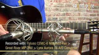 Video thumbnail for Peluso CEMC6 Microphones Track Brilliant Acoustic Guitars by soundpurestudios