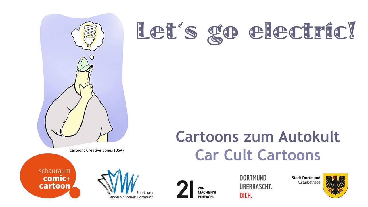 Virtual Exhibition: LET'S GO ELECTRIC! - Car Cult Cartoon Collection