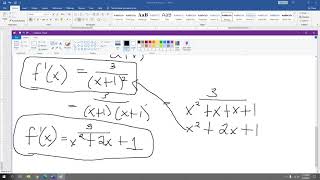 Derivative Rule: Quotient Rule