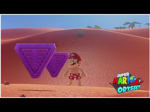 Super Mario Odyssey Guia 100% |#7| Monedas Moradas Reino de las Arenas