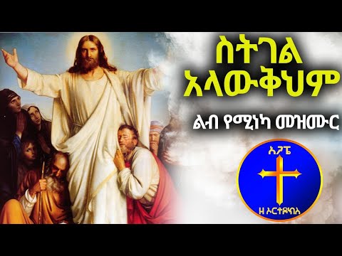 "ስትገል አላውቅህም" ልብ የሚነካ መዝሙር። Dawit Bekele.