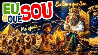 🔥 EU SOU | DEUS FALOU COM MOISÉS NA SARÇA | Sarça Ardente | Desenho Bíblico | Louvor Infantil
