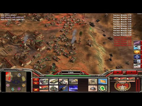 CHINA Tank - Command & Conquer Generals Zero Hour - 1 vs 7 HARD Tank Gameplay