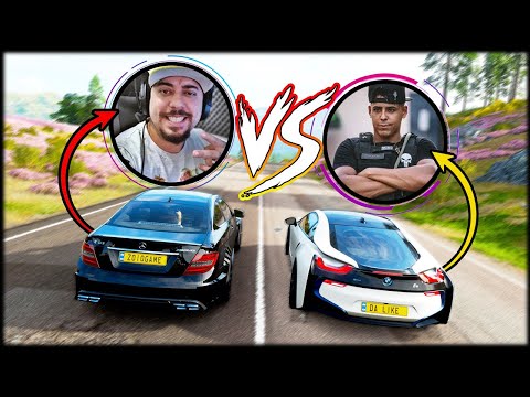 RENATO GARCIA VS ZOIOOGAMER - BMW I8 VS MERCEDES C63 AMG - FORZA HORIZON 4