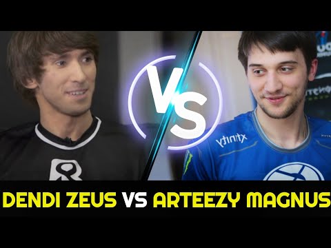 DENDI Scepter Zeus vs ARTEEZY Butterfly Magnus - LEGEND vs 10K MMR 7.27 Dota 2