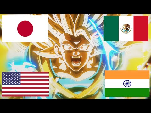 Dragon Ball Daima Goku Roar SSj4 Transformation In Different Languages