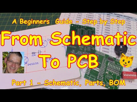 #164 From Circuit Diagram to PCB - Part 1: Schematic, Parts, BOM 👍 EasyEDA tutorial