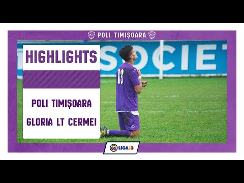 Highlights: Poli Timișoara - Gloria Lunca Teuz Cermei 2:1 (et. 8, Liga a 3-a, 2020/2021)