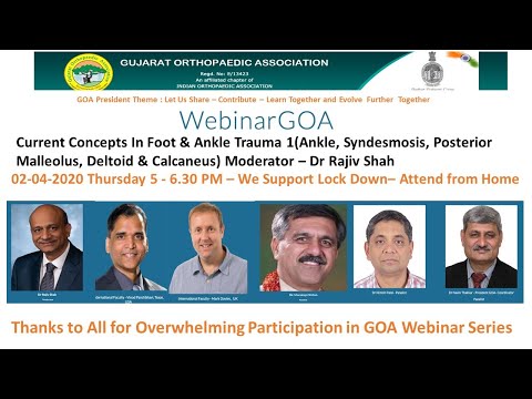 Webinar 4- Current Concepts Foot and Ankle Trauma 1