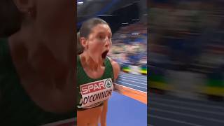 That PB feeling! 😁 Kate O’Connor 🇮🇪 clears 1.84m in the pentathlon high jump! 😍 #Apeldoorn2025 n