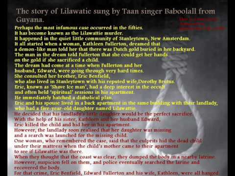 The Story of Lilawatie Guyana- James Babulall(Taan singer from Guyana)