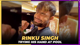 Rinku Singh's amazing pool shot | KKR | IPL2022