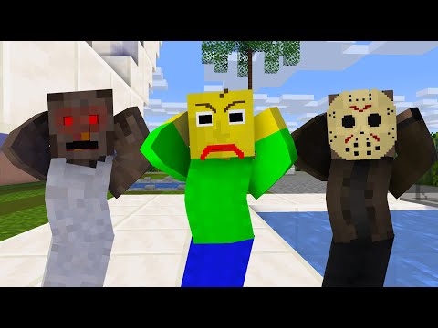 MONSTER SCHOOL : CHICKEN WING MEME GRANNY, BALDI, JASON - MINECRAFT ANIMATION