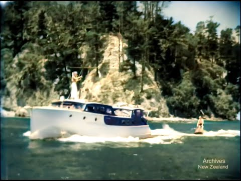 Auckland and Kawau Island, New Zealand 1947 [AI Colorized, Denoised, Upscaled, 60fps]