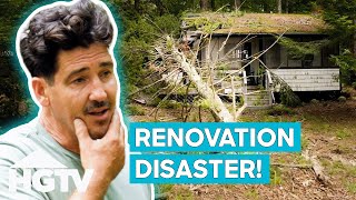 Huge Tree SMASHES Jonathan Knight’s Cabin! | Farmhouse Fixer: Camp Revamp