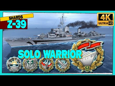 Z-39 on map Shards: SOLO WARRIOR - World of Warships