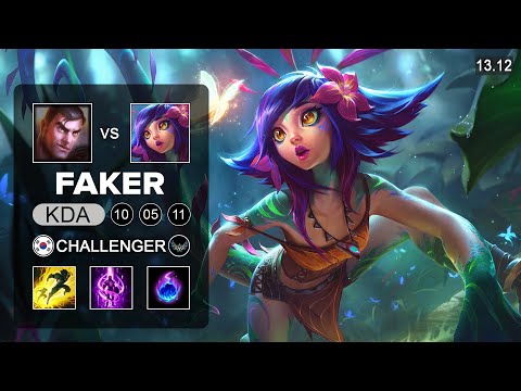 Faker Neeko vs Jayce Mid - KR Challenger - Patch 13.12 Season 13