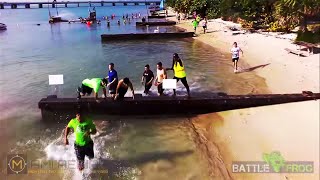 preview picture of video 'Battle Frog Mud Run - Aerial Coverage - Miami, Florida, Key Biscayne Beach Park'