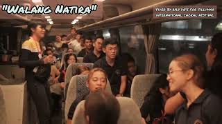 &quot;Walang Natira&quot; original Gloc 9 perform by a choir inside the bus