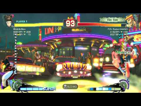SSF4 AE: WeirdoNeo(Juri) vs PJS RamenAddict(Adon) - HD 720p