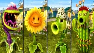 Plants vs Zombies Garden Warfare - All Plants Unlocked / All Characters