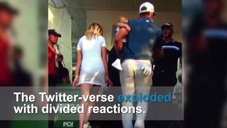 Paulina Gretzky's dress upstages Dustin Johnson's U.S. Open win
